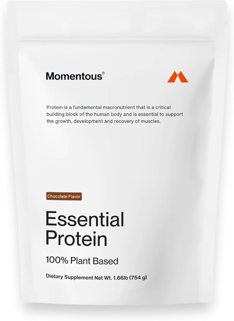 Poudre essentielle de protéines végétales - 20g de protéines végétales - NSF certifié, sans gluten, non-OGM, 20 portions pour usage quotidien essentiel, chocolat