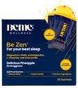 BeMe BeZen Supplément aide au sommeil naturel sans mélatonine - 2X Absorption que les pilules - Aides au sommeil pour les adultes avec Magnésium, Ashwagandha, Camomile, L-Theanine et GABA - Delicious Ananas