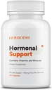 Soutien hormonal - Supplément Hormone Balance pour les femmes, Supplément PMS Support et Harmonie Hormone pour les femmes, soutient l'énergie, les swings d'humeur, les flashs chauds, équilibre hormonal de la ménopause (60 capsules)