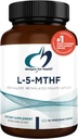 Conceptions pour la santé L 5-MTHF - Supplément de méthylfolate Quatrefolic L 5mg (8500 DFE) - Supplément de folate méthylé pour les femmes et les hommes - soutient la méthylation - Non-OGM, sans gluten (60 capsules)