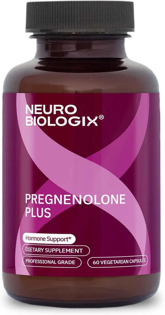 Pregnenolone Plus - Supplément optimal de Pregnenolone pour les femmes pour soutenir l'énergie, l'humeur et la clarté mentale - favorise la fonction mitochondriale et l'équilibre hormonal avec le niacinamide – 60 capsules végétales