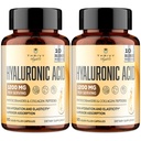 Capsules d'acide hyaluronique 19-en-1 - Acide hylunarique 1200 mg, avec Peptides de collagène, Vitamine C, Phytocéramides - pour la peau, les yeux, gastro-intestinal, Bones Support (2 Pack)