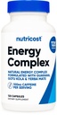 Nutricost Natural Energy Pills Complex 120 Capsules, 100 mg de caféine - Sans gluten - Non-OGM
