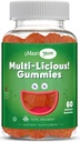 Maxi Santé Multivitamines vitamines pour les adultes et les enfants - Multivitamines gommées aromatisées aux cerises - 60 vitamines pour les femmes et les hommes - Multivitamines gommées aux femmes et aux hommes