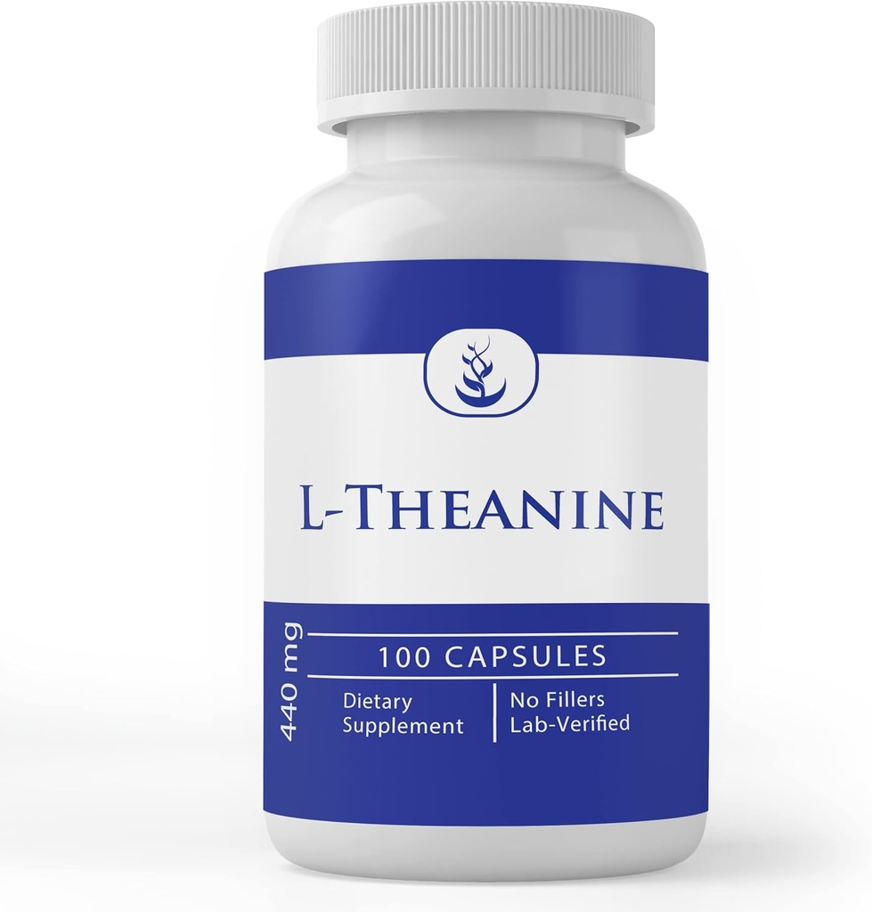 Pure Original Ingredients L-Theanine, (100 Capsules) Always Pure, No Additives or Fillers, Lab Verified