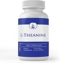 Ingrédients originaux purs L-Theanine, (100 capsules) Toujours purs, sans additifs ou charges, laboratoire vérifié