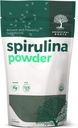 Racines ancestrales - Poudre de Spiruline Bio (5 oz) Certifié USDA Poudre de Spiruline Vegan I 100% Pure Superfood pour la santé optimale et le soutien immunitaire.