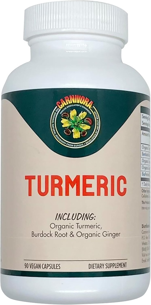 Carnivora Turmeric – Soutien aux articulations et à la santé digestive (90 capsules véganes)