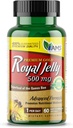 America Medic & Science Royal Jelly 500mg (60 softgels) , Superfood of The Queen Bee , Supplément alimentaire pour les femmes , favorise l'immunité et la fertilité , soutient la peau, le foie, le coeur et la santé du cerveau