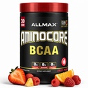 ALLMAX AMINOCORE BCAA Powder for Workout Muscle Recovery & Increased Endurance - Sugar Free, No Fillers 8.18 Grams Bcaas Amino Acids, B Vitamins for Women and Men - 30 Servings | Fruit Punch, 345g