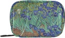 Naanle Irises Van Gogh 7 Day Pill Case Sac de voyage Pill Organisateur avec zipper Portable Case hebdomadaire Taille compacte pour le support de supplément de vitamine