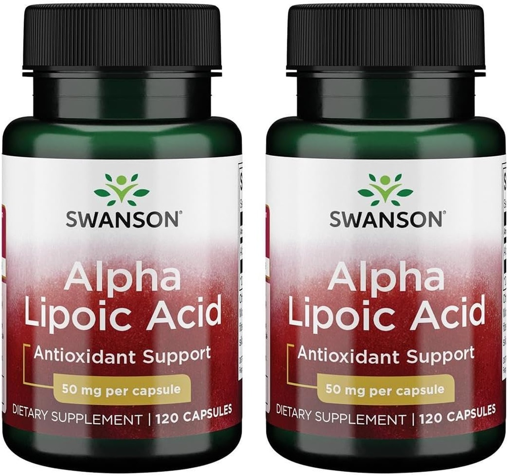 Swanson Alpha Lipoic Acid 50 Milligrams 120 Capsules (2 Pack)