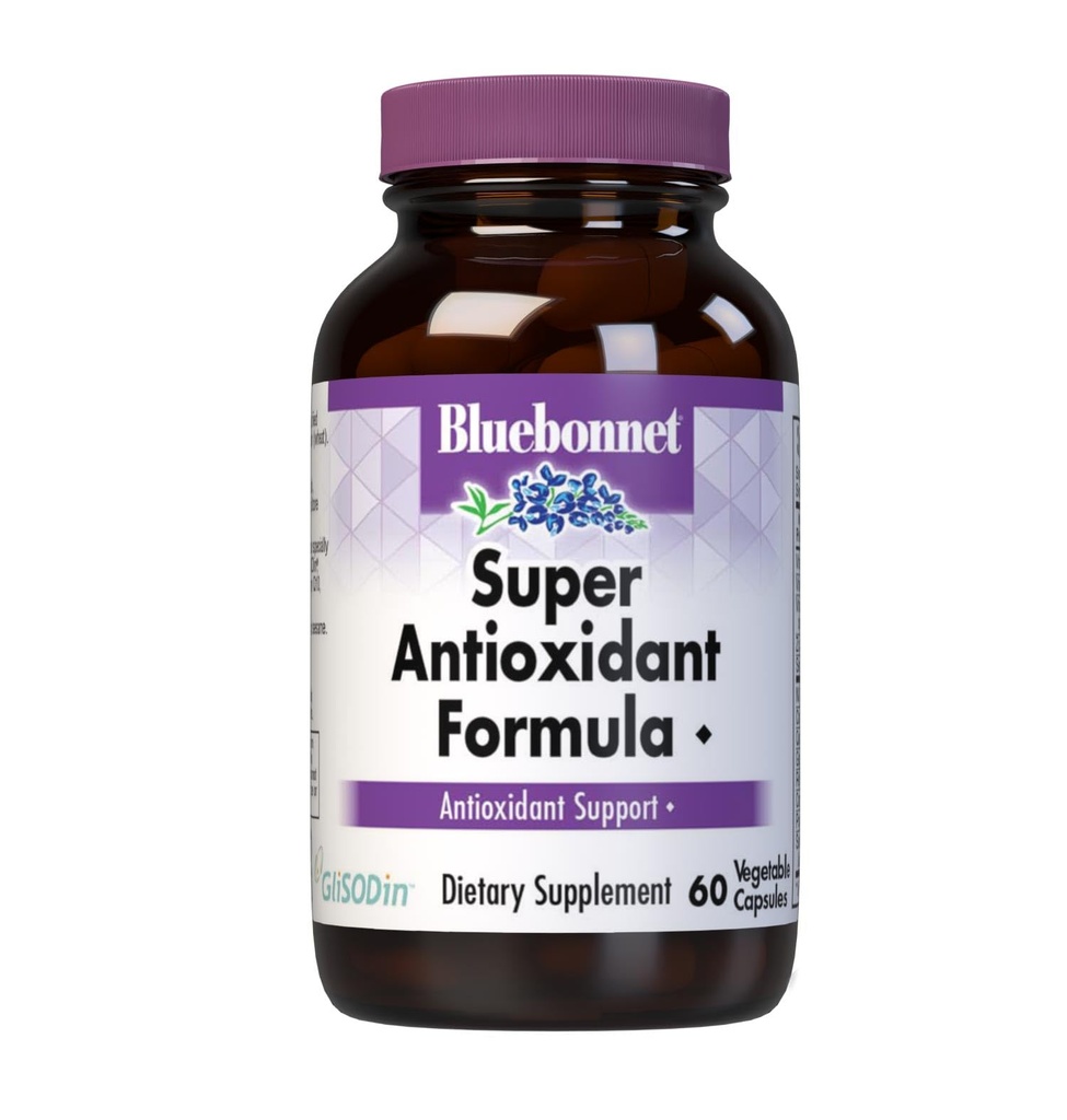BlueBonnet Super Antioxydant Formule Capsules végétariennes, 60 Nombre, Blanc