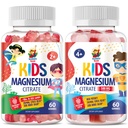 Gummies Magnésium pour les enfants et les adultes - Calme Magnésium Chews - Supplément à croquer Magnésium Citrate pour l'humeur et le soutien musculaire