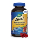 La nature est vivante ! Gummies multivitamines pour hommes, soutient le métabolisme énergétique*, la fonction musculaire*, les antioxydants superalimentaires(1), les vitamines B, les légumes, les fruits aromatisés, 150 gommes (paquetage May Vary)