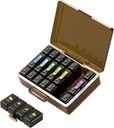 Organisateur hebdomadaire de pilules 4 fois par jour, grand compartiments Pill Box 4X 7 jours, organisateur de médicaments Cas de pilules pour pilules/vitamines/huiles de poisson/médication/compléments (Brown)