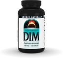 Source Naturals DIM, Diindolylméthane 200mg avec BioPerine, Vitamine E et plus - 120 comprimés
