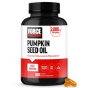 FORCE FACTOR Capsules d'huile de graines de citrouille, supplément de phytostérols avec acides gras essentiels, fabriqués avec de l'huile de citrouille pressée à froid, qualité supérieure, non-OGM, 100 softgels