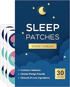 Patchs de sommeil, 30 packs amélioré Patchs de sommeil profond pour les adultes, tout naturel deep patch, pour les hommes et les femmes, hautement respirant et approprié pour le temps chaud, facile à utiliser que toute la nuit