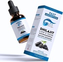 Lion's Mane - Shilajit - Ashwagandha - Bacopa Monnieri gouttes liquides pour le stress, le booster de mémoire,Focus