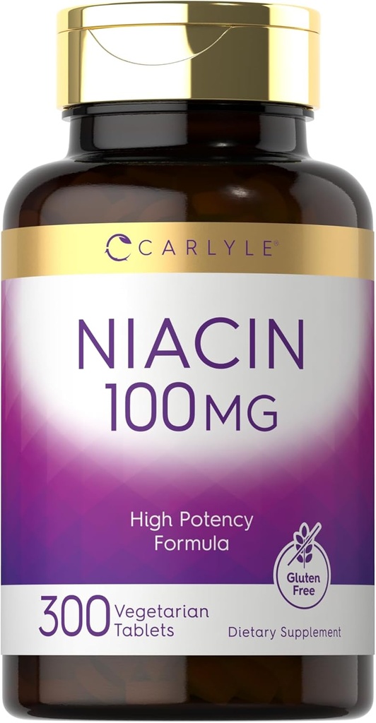 Carlyle Niacin 100mg.300 comprimés végétariens.