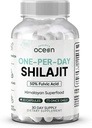 Shilajit pour hommes et femmes - Supplément Shilajit naturel pour la défense de l'âge, la force osseuse, le soutien hormonal et plus - 30 capsules Shilajit