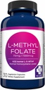 MD Life L-méthylfolate 7,5 mg Supplément - Supplément de méthylfolate actif de grade professionnel - 30 capsules - L-méthylfolate 7,5 mg - Potence maximale MTHFR W/ Acides aminés essentiels