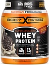 Body Fortress Super Advanced Whey Protein Powder, Cookies N’ Creme, 60g Protein & 12g BCAAs Per 2 Scoops, Muscle Gain & Recovery, Immune Support with Vitamins C & D, 1.78lbs (Packaging May Vary)