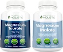 Taurate de magnésium 400mg + Malate de magnésium 400mg - Très biodisponible - Groupe d'absorption élevée - 270 + 270 Comprimés végétariens