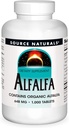 Source Naturals Alfalfa 10 supplément alimentaire de céréales - 1000 Comprimés