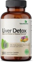 Futurebiotics Liver Detox Advanced Detox & Cleanse Formula soutient la fonction saine du foie avec le chardon de lait, la racine de dandelion, la feuille d'artichaut curcuma, et plus, non-OGM, 180 capsules végétariennes