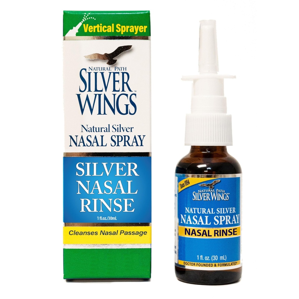 Path naturel Silver Wings Sinus Relief Spray nasal en argent naturel - 250ppm - 1oz