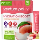 Venture Pal Sugar Free Electrolyte Powder Packets - Liquid Daily IV Hydration Packets | Electrolytes Drink Mix with 5 Vitamins & 7 Electrolytes | Keto Friendly | Non-GMO | Certified Vegan | 16 Sticks