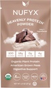 NUFYX® • Poudre Heavenly Protein® • Le monde est le plus fin de l'Amérique 100% biologique Pois cultivés • végétalien • sans gluten • faible teneur en glucides (chocolat, paquet)