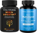 Vitamines vitales Booster de cerveau plus + multivitamines masculines