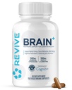 Revive MD Cerveau Suppléments pour mémoire et focus, Cerveau Plus - Supplément Nootrope sans stimulant pour la santé cognitive avec Niacine, Vitamine B6 et B12, Acétyl-L-Carnitine HCL et Alpha-GPC 150 Capsules