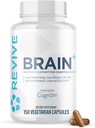 Revive MD Cerveau Suppléments pour mémoire et focus, Cerveau Plus - Supplément Nootrope sans stimulant pour la santé cognitive avec Niacine, Vitamine B6 et B12, Acétyl-L-Carnitine HCL et Alpha-GPC 150 Capsules