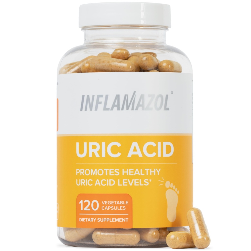 Nettoyant Uric Acid – Flush Uric Premium avec Tart Cherry, Turmeric & Celery Seed pour le soutien de l'acide articulaire et Uric – Suppléments pour les hommes et les femmes – 120 capsules