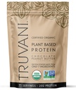 Truvani Poudre de protéines de pois végétaliens au chocolat Beurre d'arachides au chocolat 20g Protéine biologique à base de plantes 20 portions