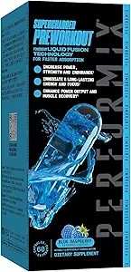 PERFORMIX Supercharged Preworkout - Sustained Energy, Endurance, and Focus - Premium Muscle Supporting Oceanix and Alpha GPC for Hardcore Training & Body Building (60 Capsules)