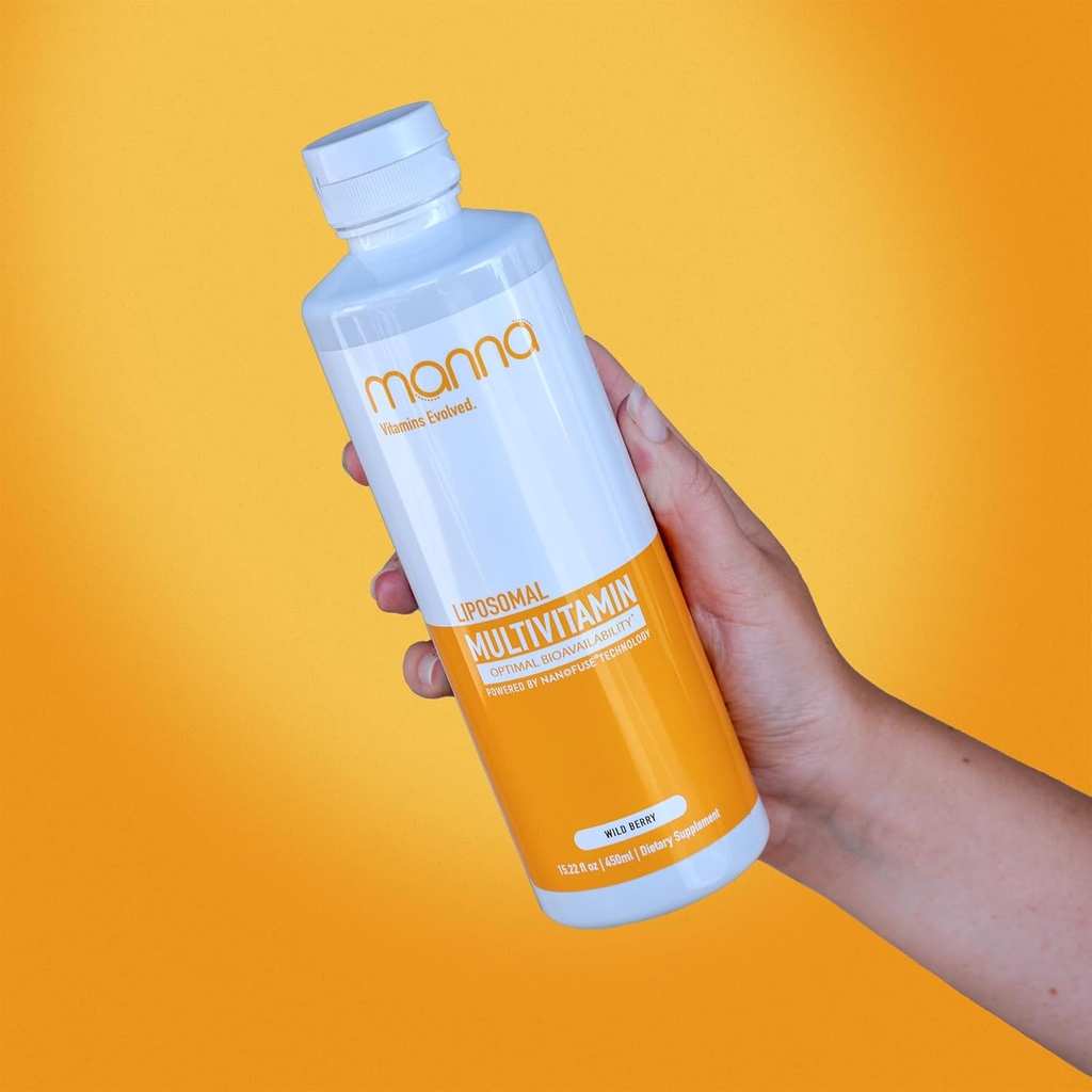 Vitamines de manna Multivitamines liposomiques évolutives - Multivitamines quotidiennes fournit 20 vitamines et minéraux - Multivitamines pour les hommes et les femmes - Boosts système immunitaire, soutient l'énergie et le métabolisme 3 Pack