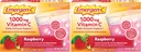 Emergen-C (30 comtes, framboises, 1 mois d'approvisionnement supplément alimentaire Mélange de boissons gazeuses avec 1000mg de vitamine C, 0,32 Once Packets, sans caféine (paquet de 2)