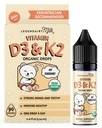 Lait légendaire Vitamine biologique pour bébés D3 K2 gouttes liquides, 400 UI de Vitamine D pour bébés - Vitamine D pour nouveau-nés, enfants et enfants - Vegan, 90 portions