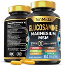 Supplément Glucosamine MSM pour les hommes et les femmes - Formule 11in1 - Combiner avec Magnésium, Turmeric, Boswellia, Quercetin, Burdock Root, et Plus