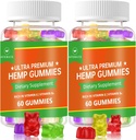 (2 pack) Gommies de chanvre, comestibles fruités Gommy avancé 100% naturel haute puissance extrait de chanvre Gommies - 120 Gommies