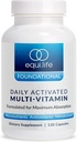 Multivitamine activée quotidiennement Equilife, 21 nutriments essentiels avec complexe B, formule antioxydante pour le bien-être général, sans gluten, sans OGM, 120 capsules