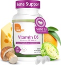 Zahler Vitamine D3 3000UI, Supplément Vitamine D3 3000 UI, Casher certifié (250 Softgels)