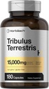 Horbäach Tribulus Terrestris pour les hommes 15000mg. 180 Capsules.