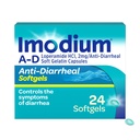 Imodium A-D softgels anti-diarrhéiques à action rapide, Loperamide HCl 2 mg, Médicament de soulagement de la diarrhée essentielle pour les adultes, 24 comtes, pilules anti-diarrhée, 12 ans et plus, facile à avaler